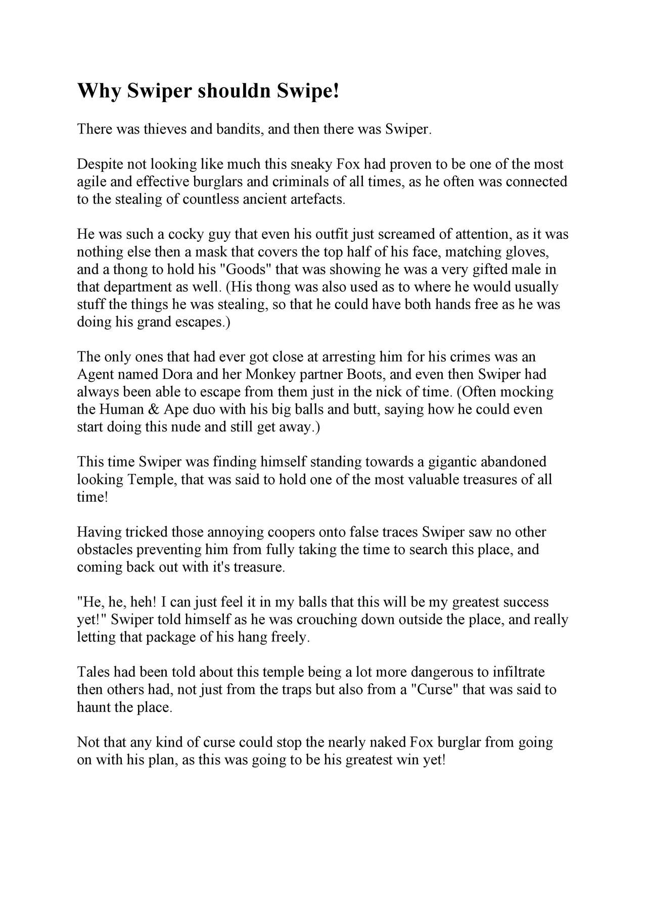 Why Swiper shouldn't Steal! page 1 full