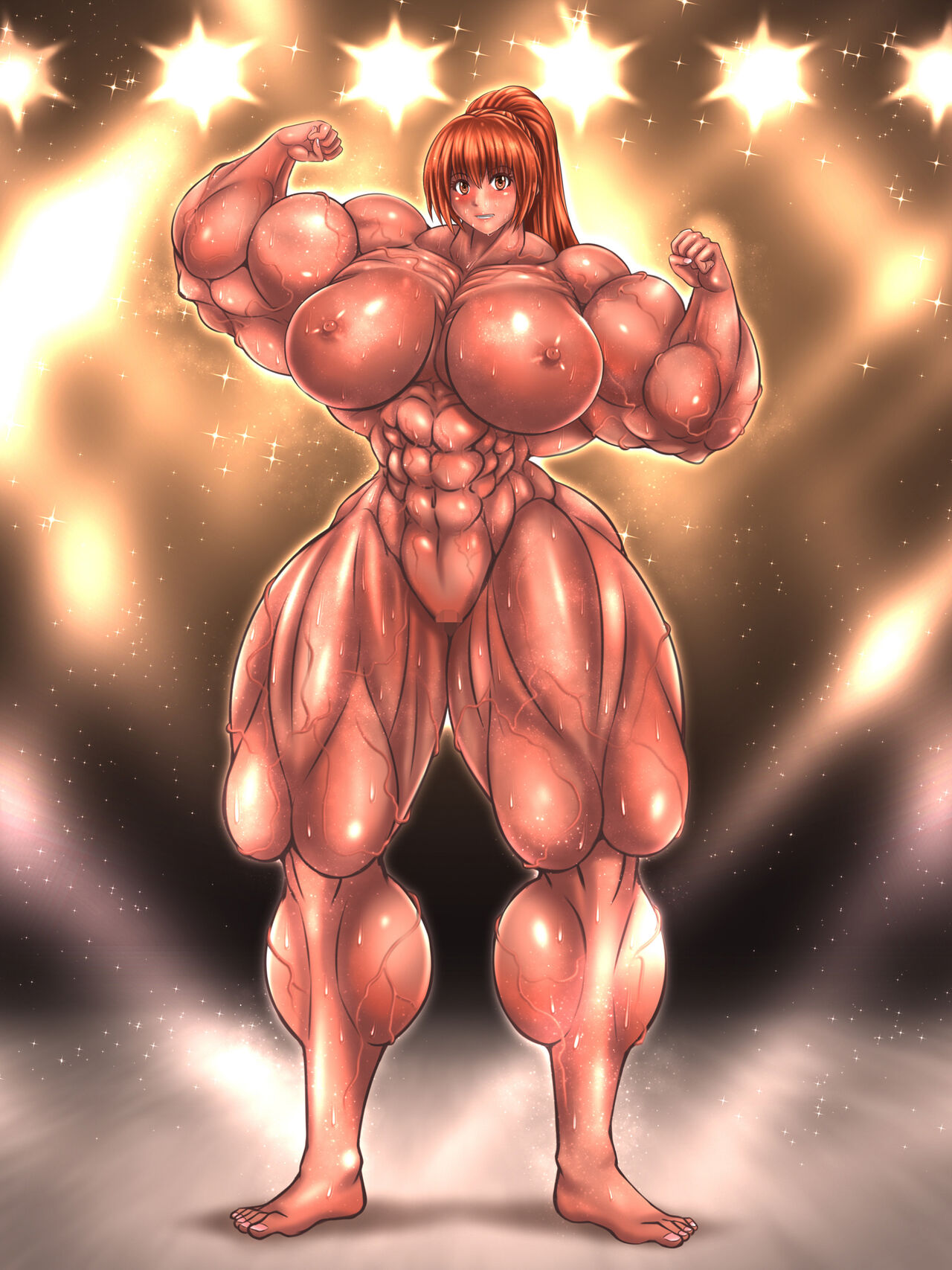 MUSCLE GIRL ILLUSTRATIONS VOL.1 page 9 full
