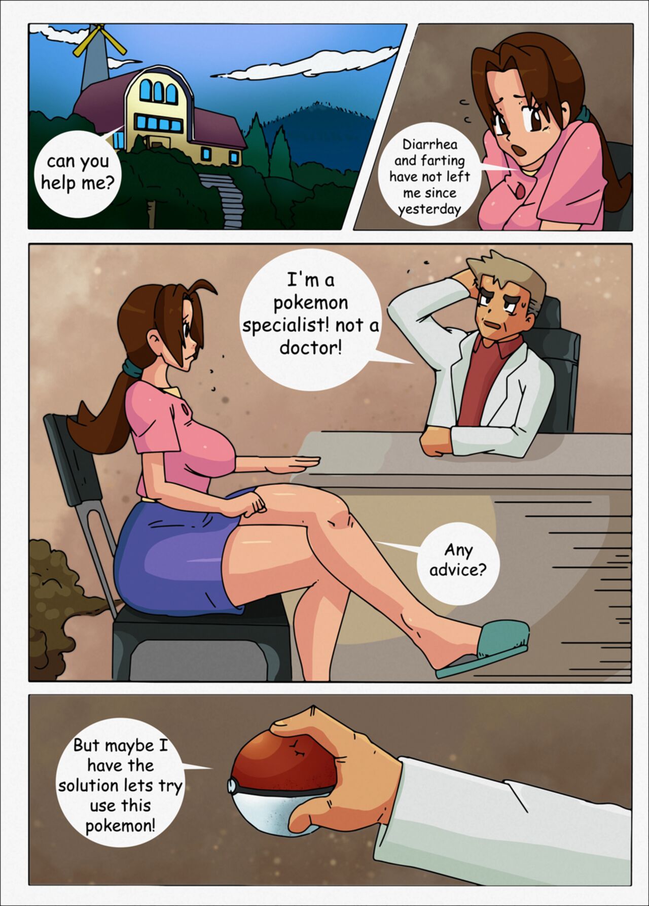 Delia Ketchum bad stomach - Pokemon page 1 full