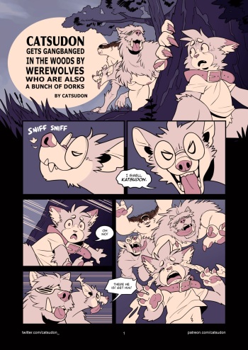 Catsudon Gets Gang-banged In the Woods By Werewolves Who Are Also a Bunch of Dorks cover