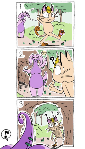 Goodra x Meowth cover