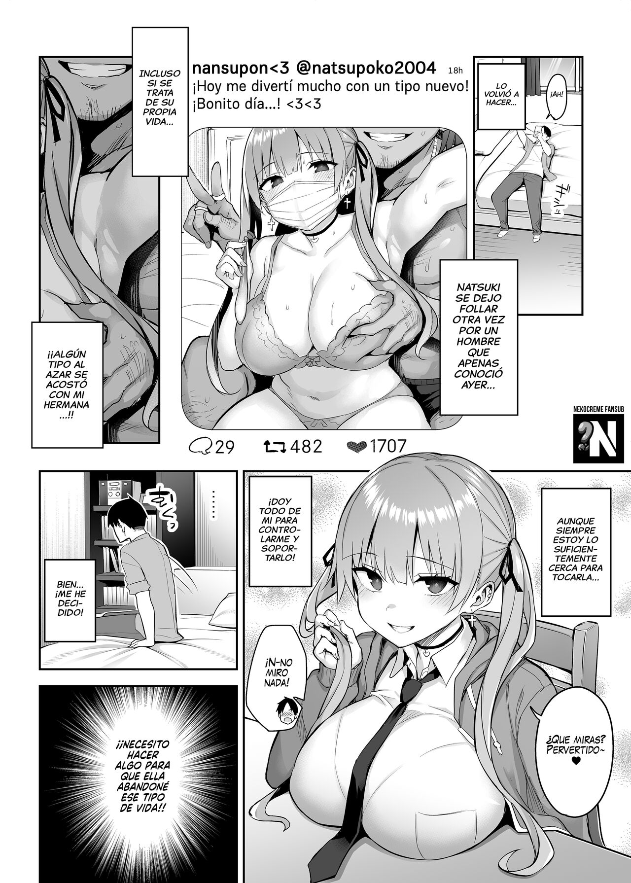 Moto InCha no Kyonyuu Yariman Imouto ga Erosugite, Onii-chan wa Mou...!! 2 | Mi Hermanita quien era una comelibros se convirtió en una Puta de grandes Tetas, Entonces yo...!! 2 page 10 full