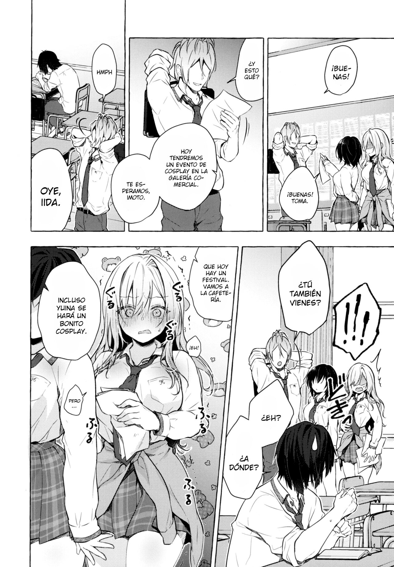 Gal Yuina-chan to Ecchi 3 -Kataomoi no Kanojo ga Boku ni Sekimen!?- | Sexo con la gal Yuina-chan 3 page 7 full