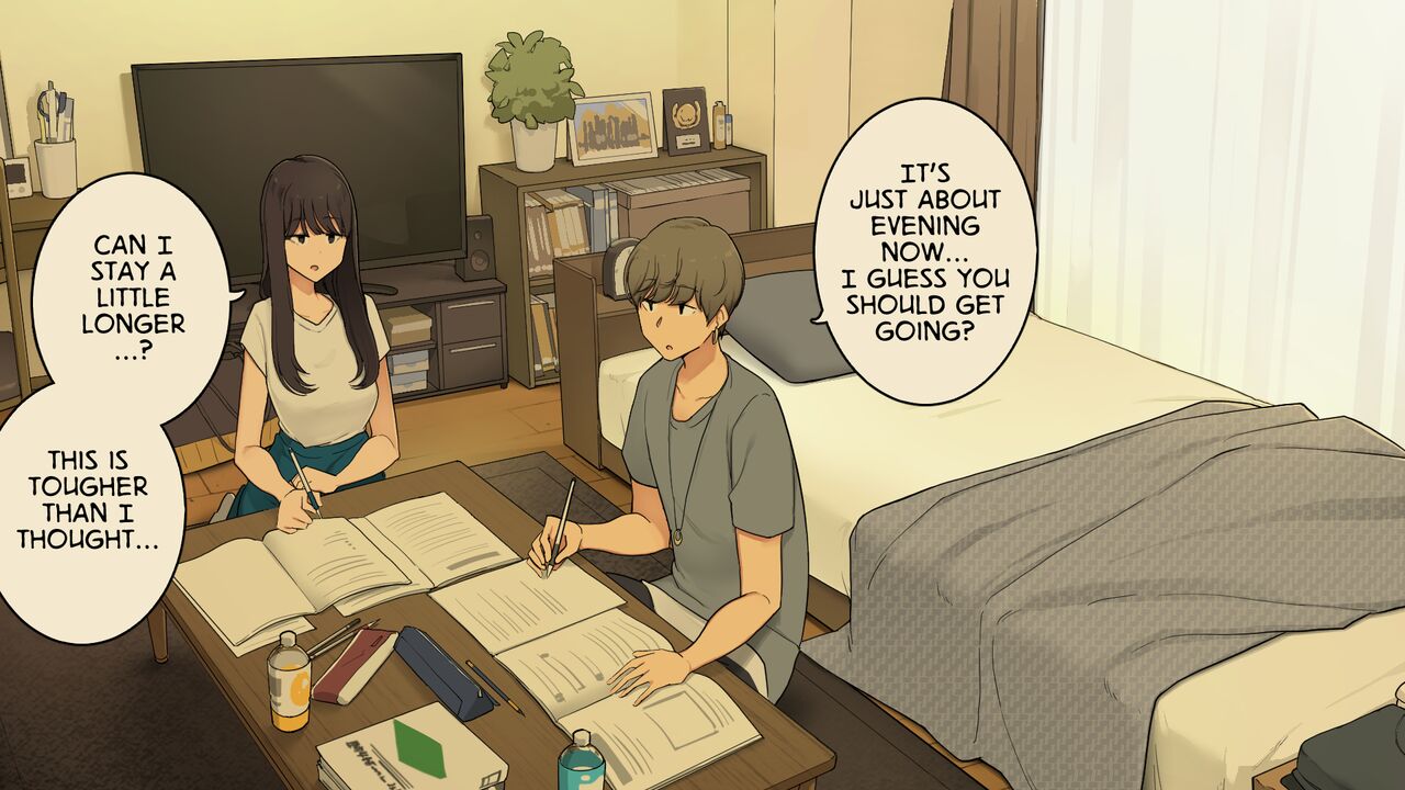 Senpai no Ie de Shiken Benkyou Oshiete moratte node Yuugata ni Kaeru Yotei datta Joshidaisei no Ichinichi | A University Girl Spending a Day Studying at Her Senior’s House After Deciding She’d Go Home in the Evening page 10 full