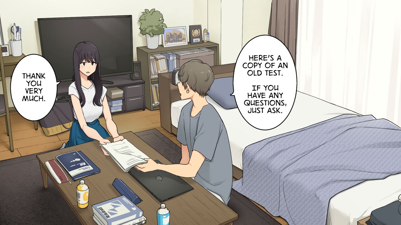 Senpai no Ie de Shiken Benkyou Oshiete moratte node Yuugata ni Kaeru Yotei datta Joshidaisei no Ichinichi | A University Girl Spending a Day Studying at Her Senior’s House After Deciding She’d Go Home in the Evening page 2 full