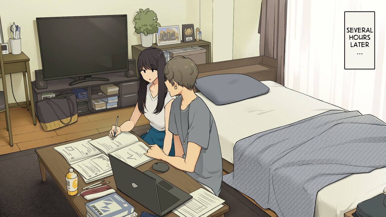 Senpai no Ie de Shiken Benkyou Oshiete moratte node Yuugata ni Kaeru Yotei datta Joshidaisei no Ichinichi | A University Girl Spending a Day Studying at Her Senior’s House After Deciding She’d Go Home in the Evening page 4 full