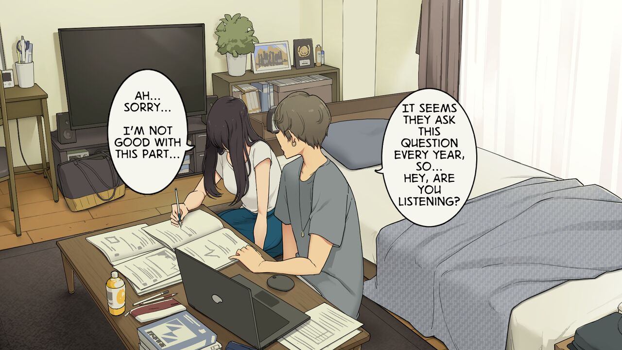 Senpai no Ie de Shiken Benkyou Oshiete moratte node Yuugata ni Kaeru Yotei datta Joshidaisei no Ichinichi | A University Girl Spending a Day Studying at Her Senior’s House After Deciding She’d Go Home in the Evening page 5 full