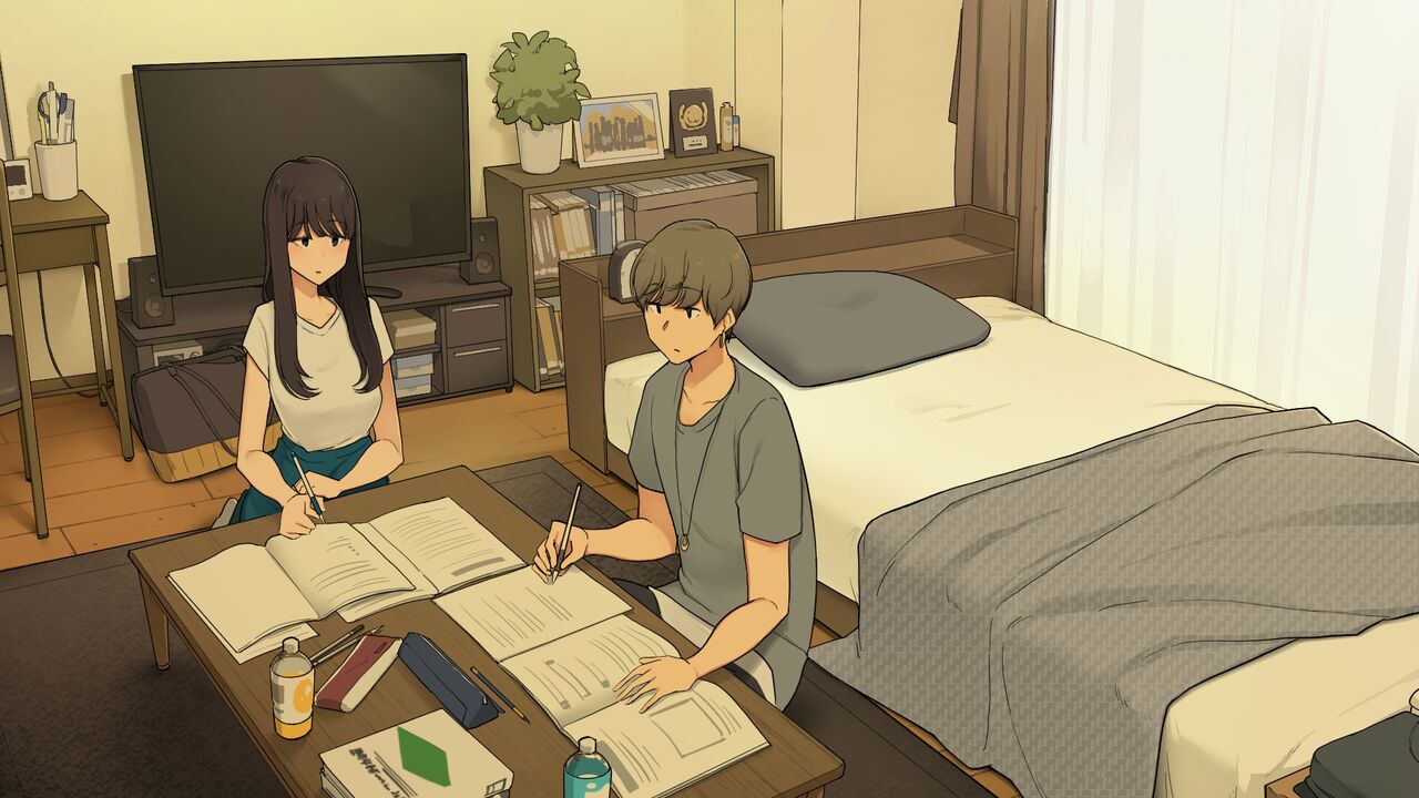 Senpai no Ie de Shiken Benkyou Oshiete moratte node Yuugata ni Kaeru Yotei datta Joshidaisei no Ichinichi | A University Girl Spending a Day Studying at Her Senior’s House After Deciding She’d Go Home in the Evening page 9 full
