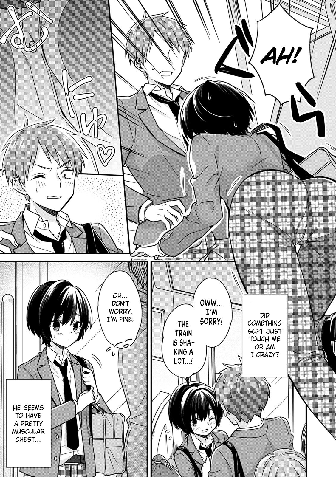 "Asoko no Kyunkyun ga Tomaranai noo...!" Baretara Out!? Dansou Kyonyuu ♀ to Chikan Manin Densha 1 | "That Tingling Down There Won't Stop...!" What if I get caught!? A Girl With Big Tits Being Assaulted in a Packed Train 1 page 5 full