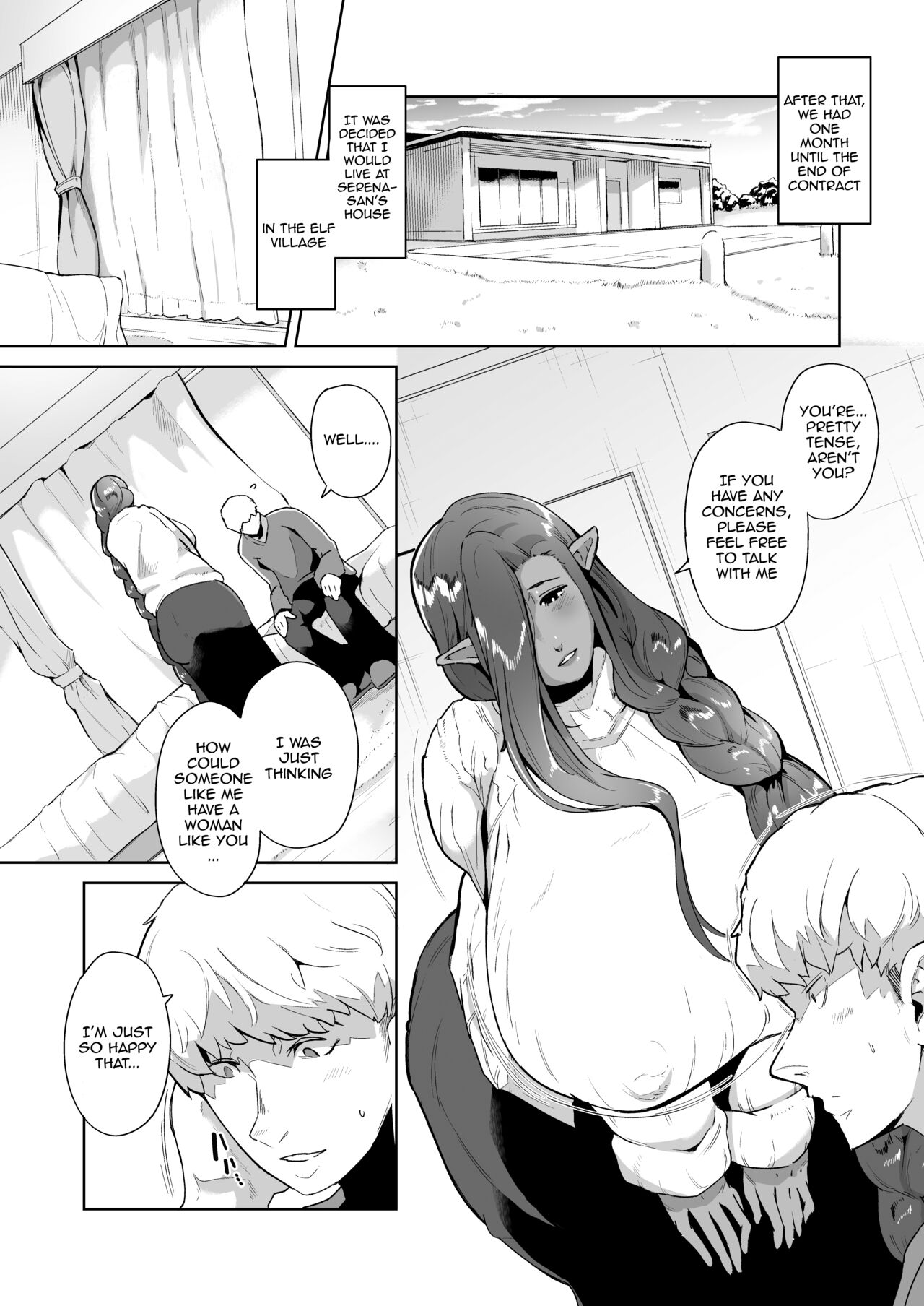 Mucchiri Dekachichi Dark Elf no Obasan to Icha Love Fudeoroshi Seikatsu page 2 full