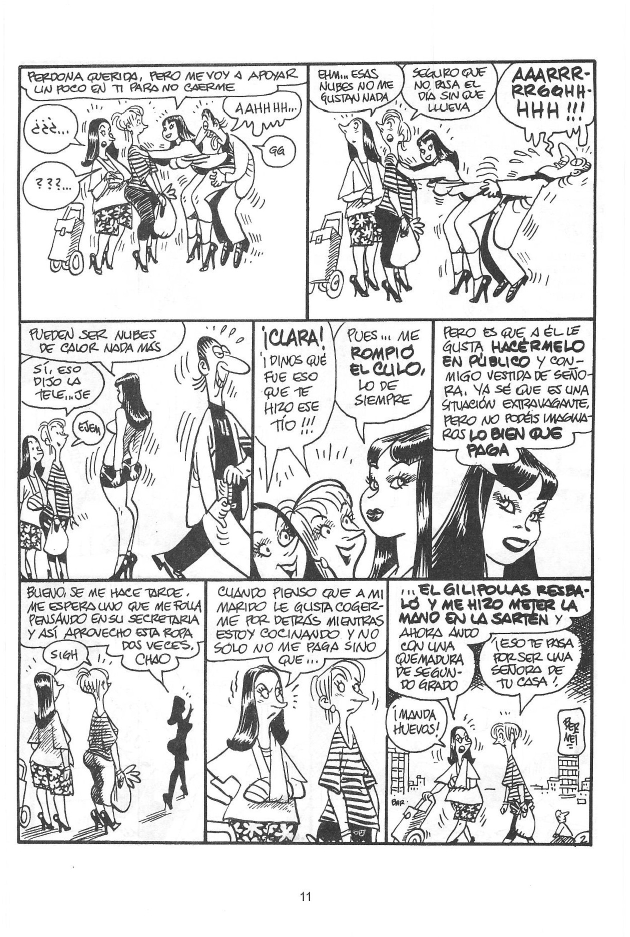 Clara... de noche La historieta de la puta madre page 10 full
