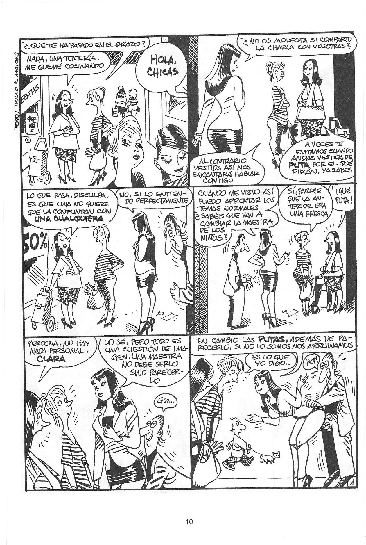 Clara... de noche La historieta de la puta madre page 9 full