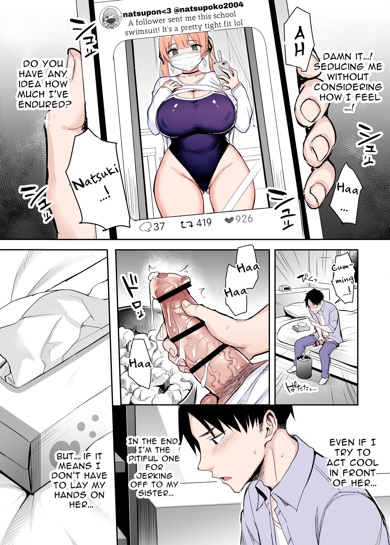 Moto InCha no Kyonyuu Yariman Imouto ga Erosugite, Onii-chan wa Mou...!! 2 | I Can't Handle My Former Bookworm Little Sister Now That She's a Slut! 2 page 9 full