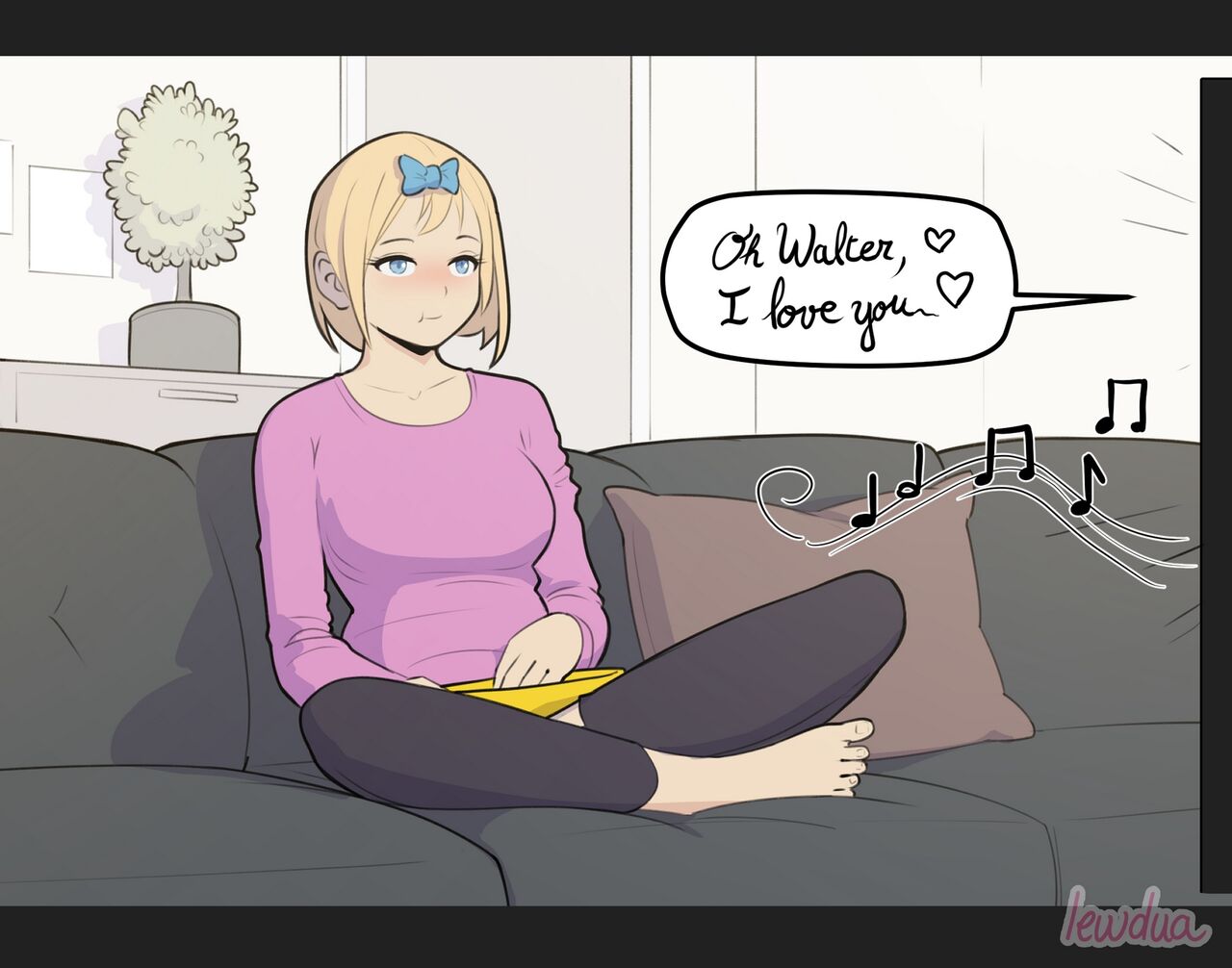 Nessie Alone in the Apartment page 1 full