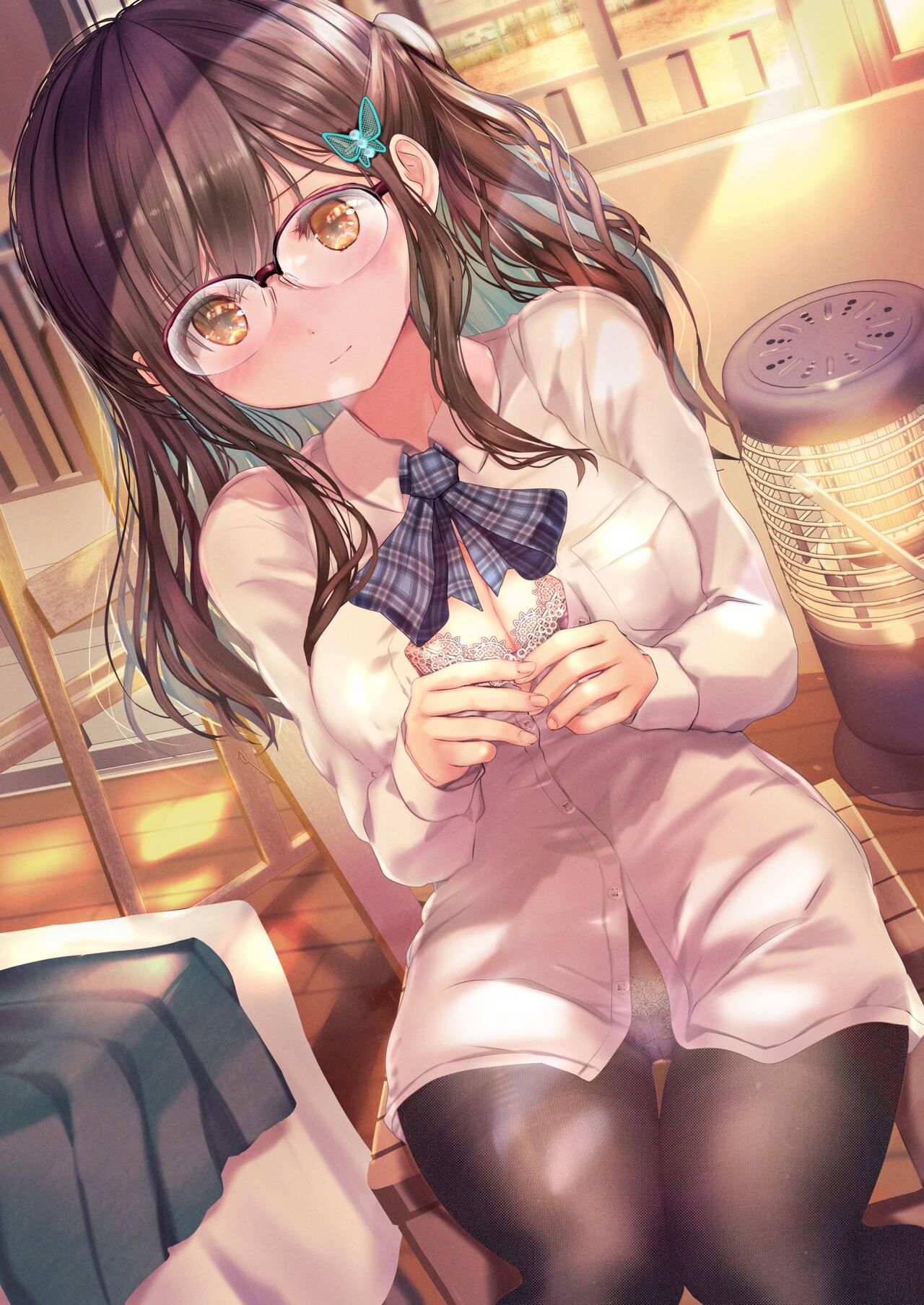 E no Slump ni Ochiitta Buin no Tame ni Nude Model o Shite kureru Senpai Buin Ver Megane page 1 full