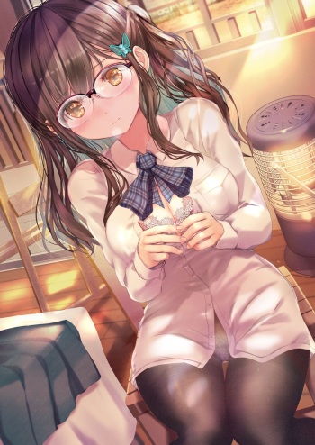 E no Slump ni Ochiitta Buin no Tame ni Nude Model o Shite kureru Senpai Buin Ver Megane cover