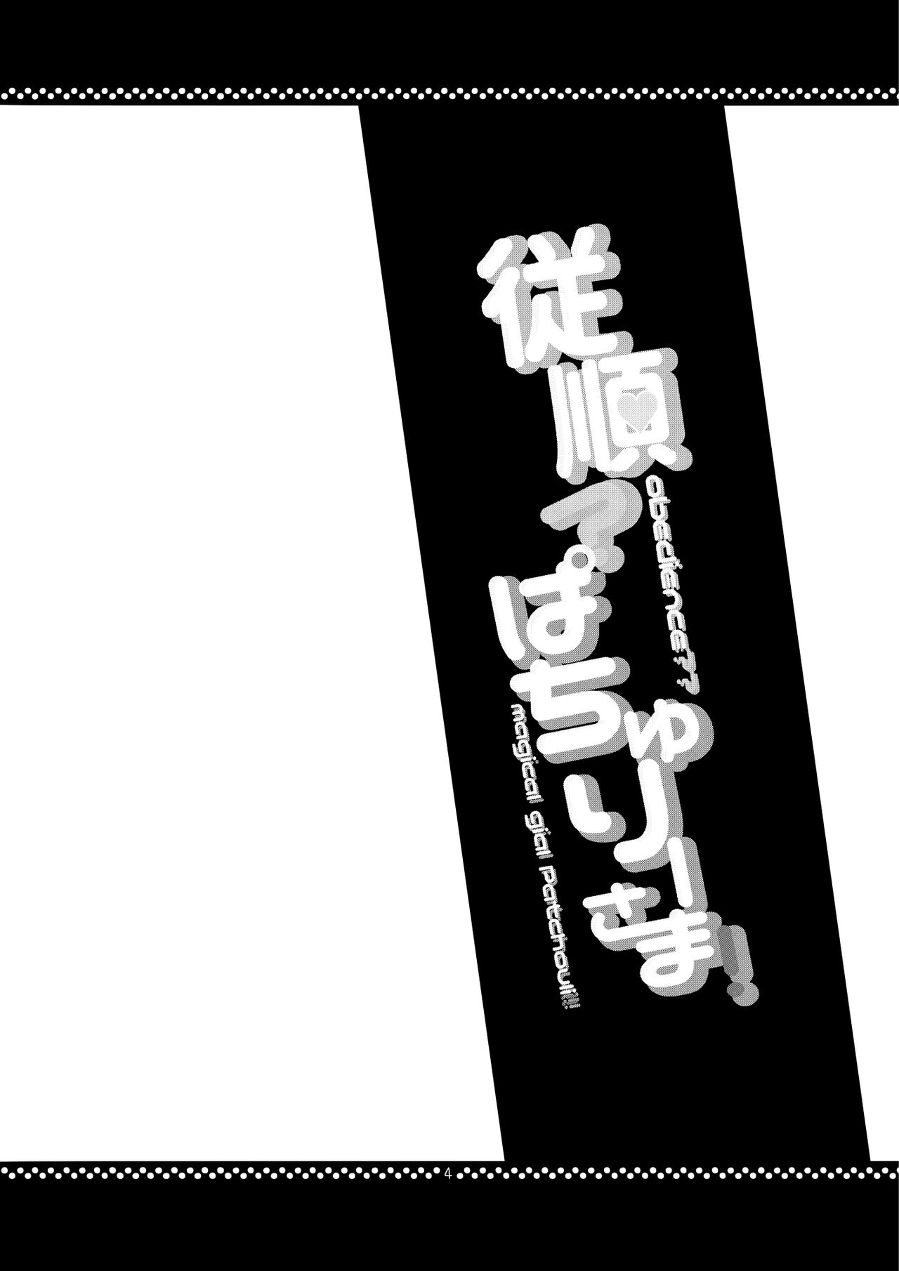従順？パチュリーさま！ page 3 full