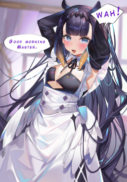 Ninomae Ina'nis Fantasy Maid CG Gasshuu