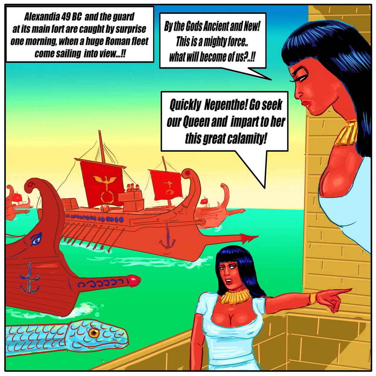 Harold-Bear - Cleopatra defeats Caesar page 1 full