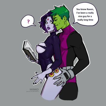 Raven and Beast Boy cover