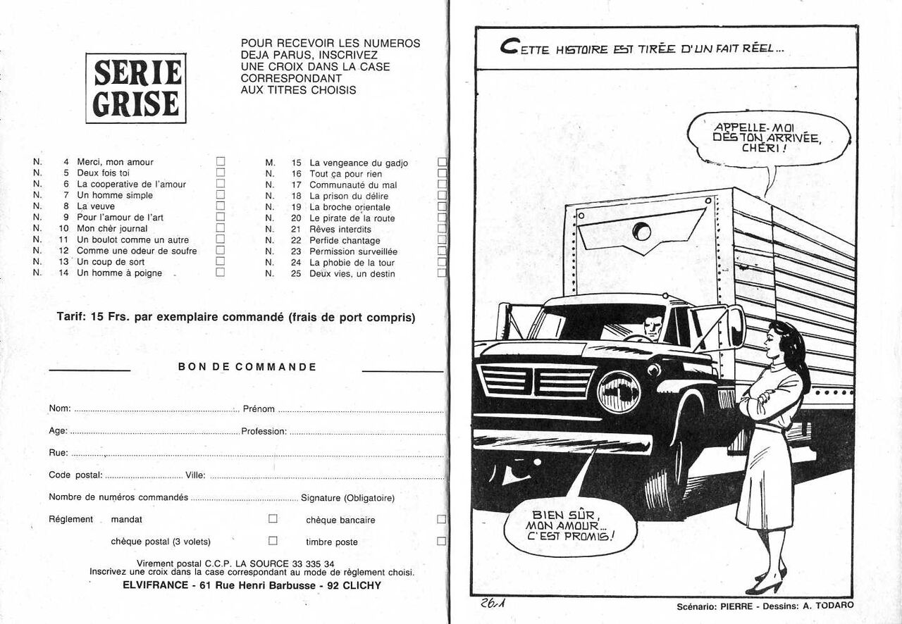 Elvifrance Série Grise 26 - La femme du routier - Les baby-sitters page 3 full
