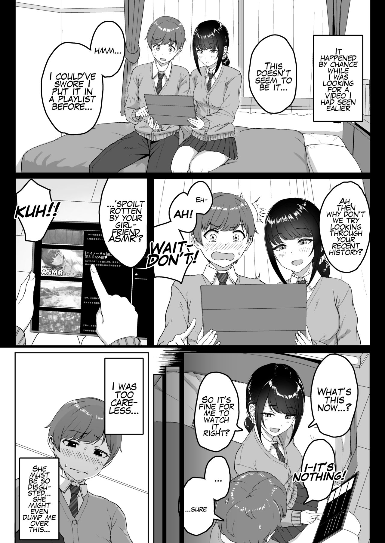 Kouhai Kanojo ni ASMR Kiiteru no ga Baremashita | My Younger Girlfriend Caught Me Listening To ASMR page 3 full