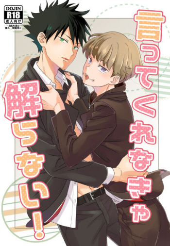 Itte Kurenakya Wakaranai! cover