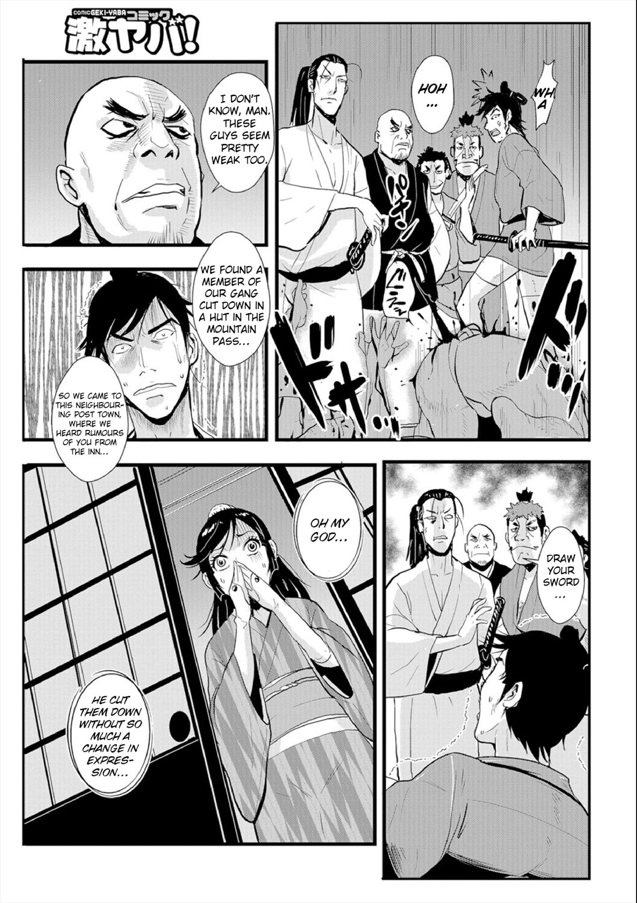 Harami samurai 03 ~Shibararete Mae mo Ushiro mo Rinkan sarete~ | Knocked Up Samurai 03 Bound and Gangbanged, Front and Back page 9 full