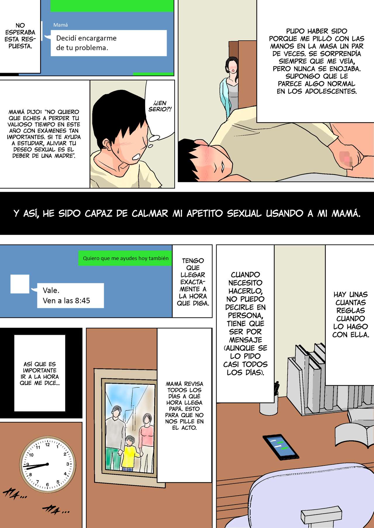 Mainichi Okaa-san de Seiyoku Shori! ~Haha no Jimuteki Sex wa Nakadashi Houdai~ | ¡¡Aliviando mi apetito sexual con mamá todos los días!! ~Sexo sin emoción con mamá y viniéndome adentro como loco~ page 6 full