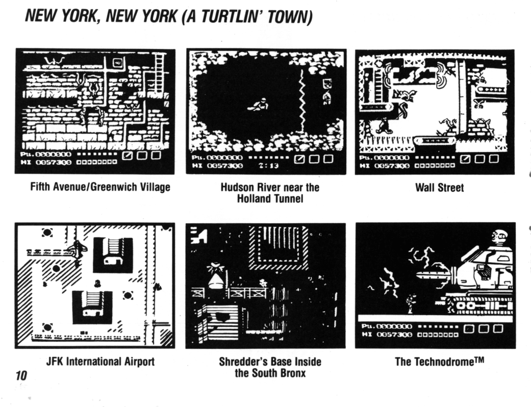 NES TMNT Manual page 10 full