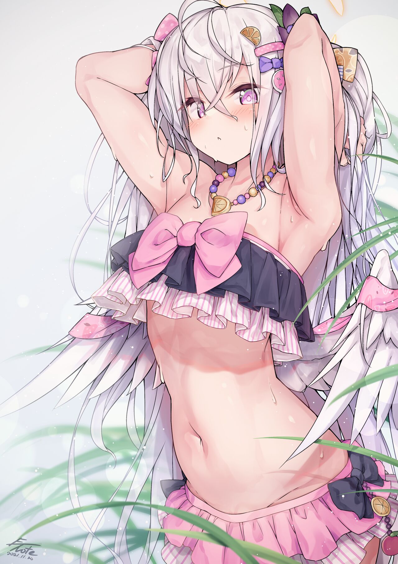 Swimsuit Azusa Wet / Underlook, Nipple page 2 full