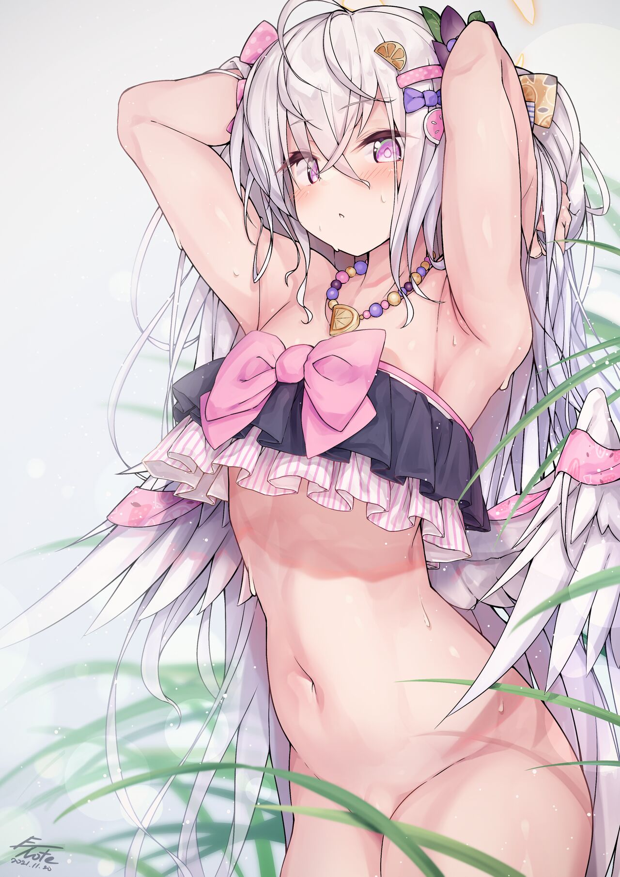 Swimsuit Azusa Wet / Underlook, Nipple page 3 full