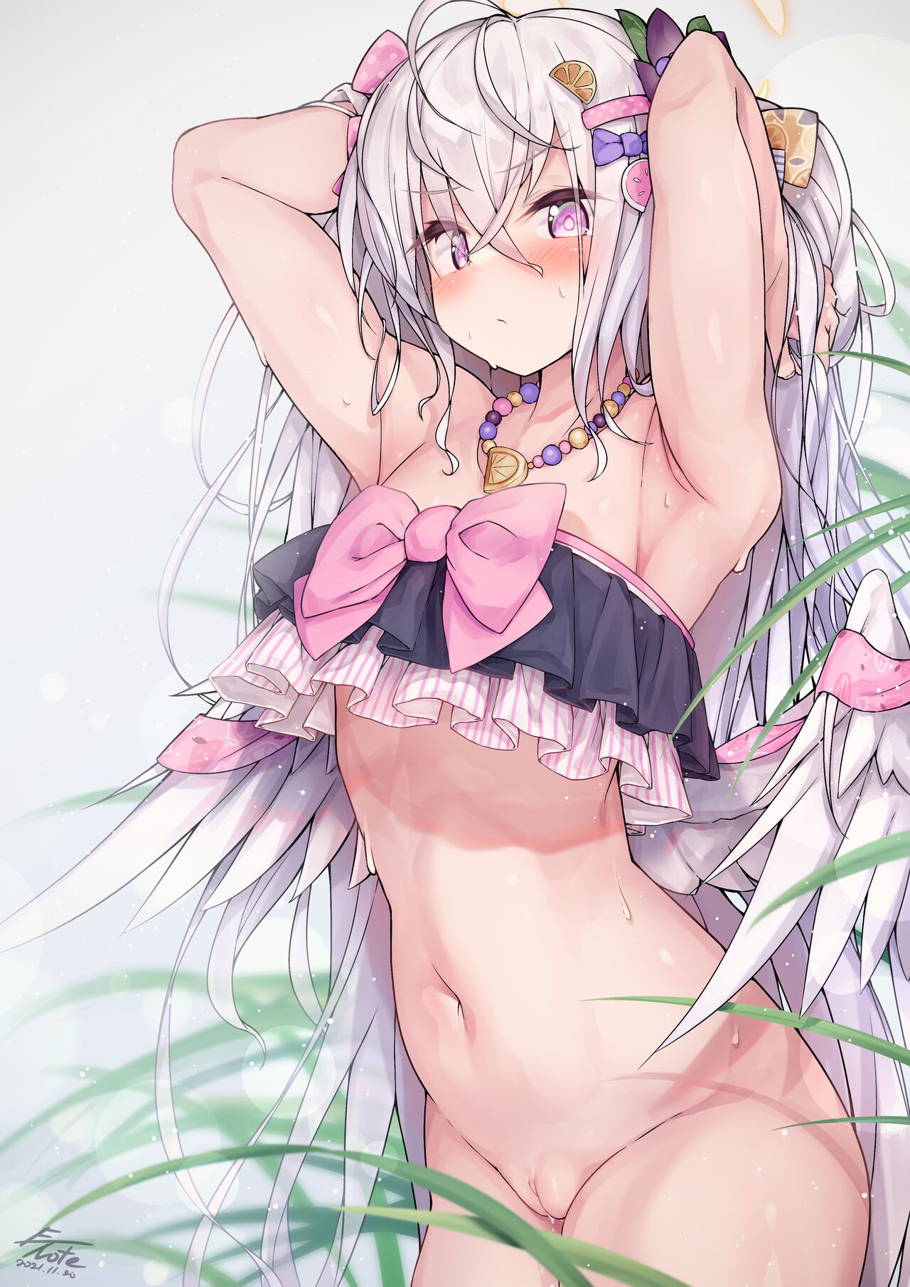Swimsuit Azusa Wet / Underlook, Nipple page 6 full
