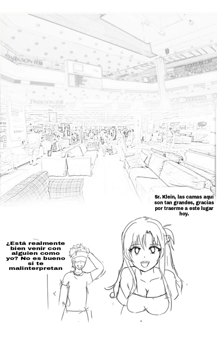 Asuna y Klein van a comprar una cama. page 1 full