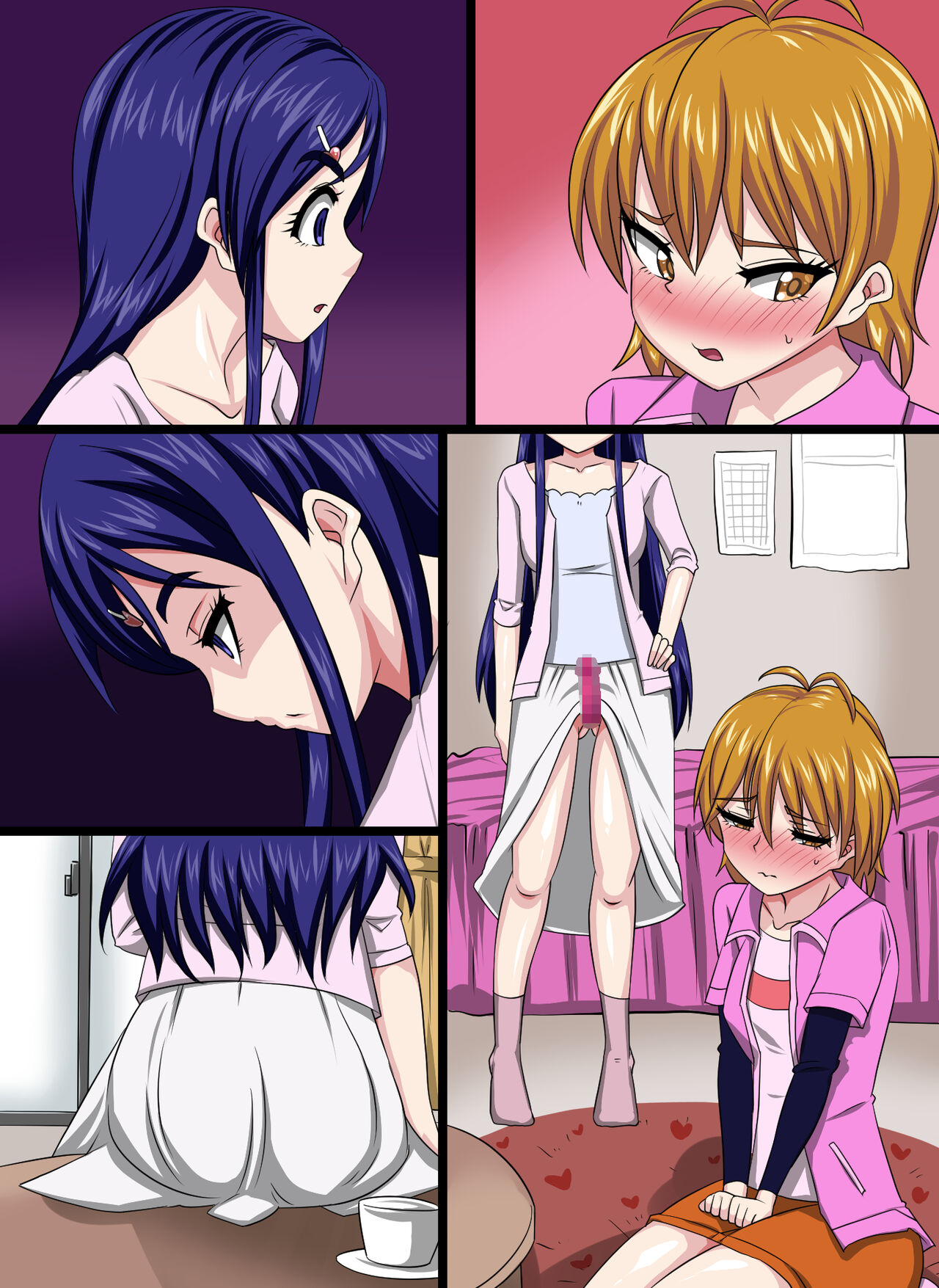闇落ちした友人にフェラを強要される!?戸惑う美〇なぎさ!!! page 9 full