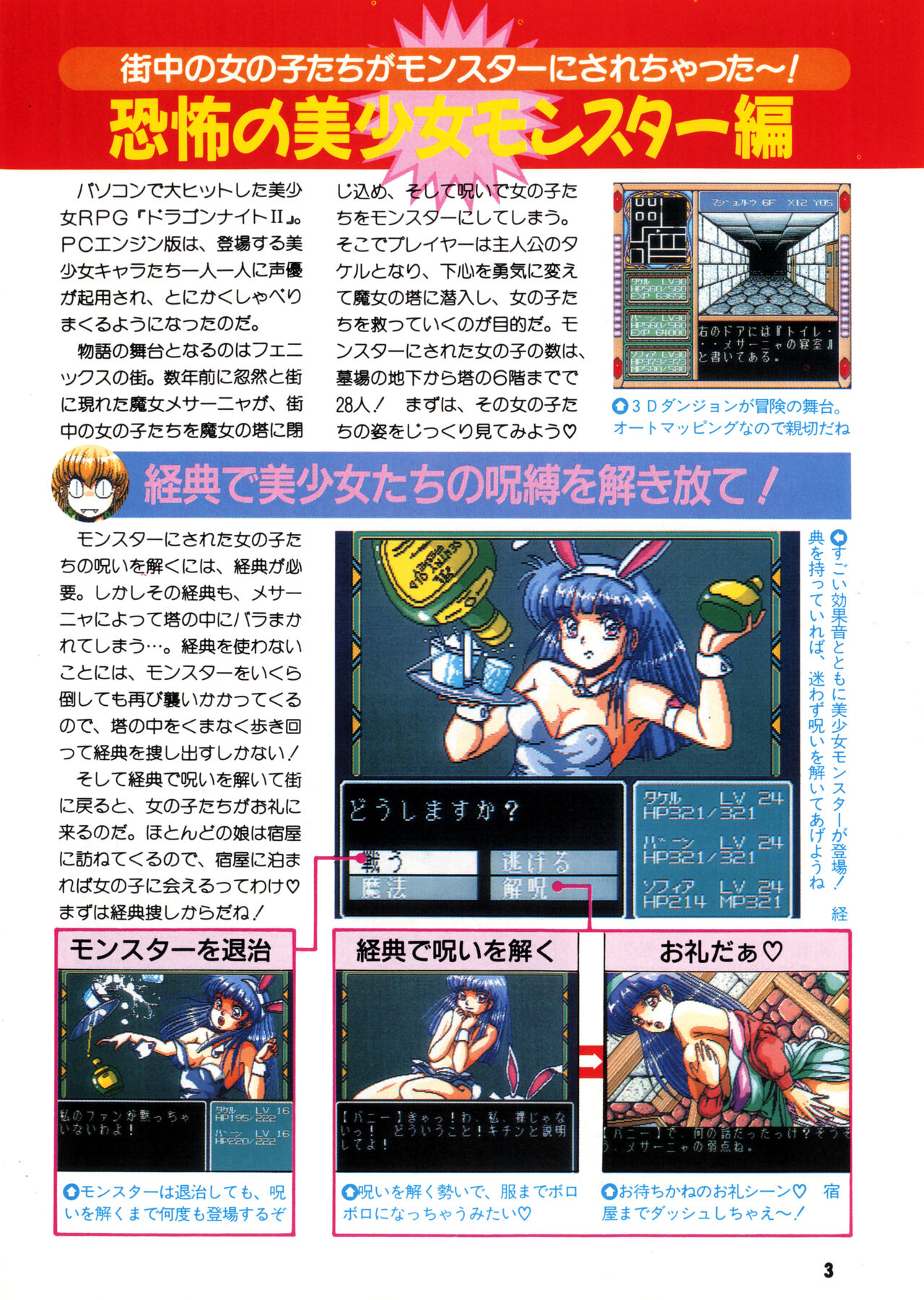 Dragon Knight II Bishōjo Kyara Meikan page 3 full