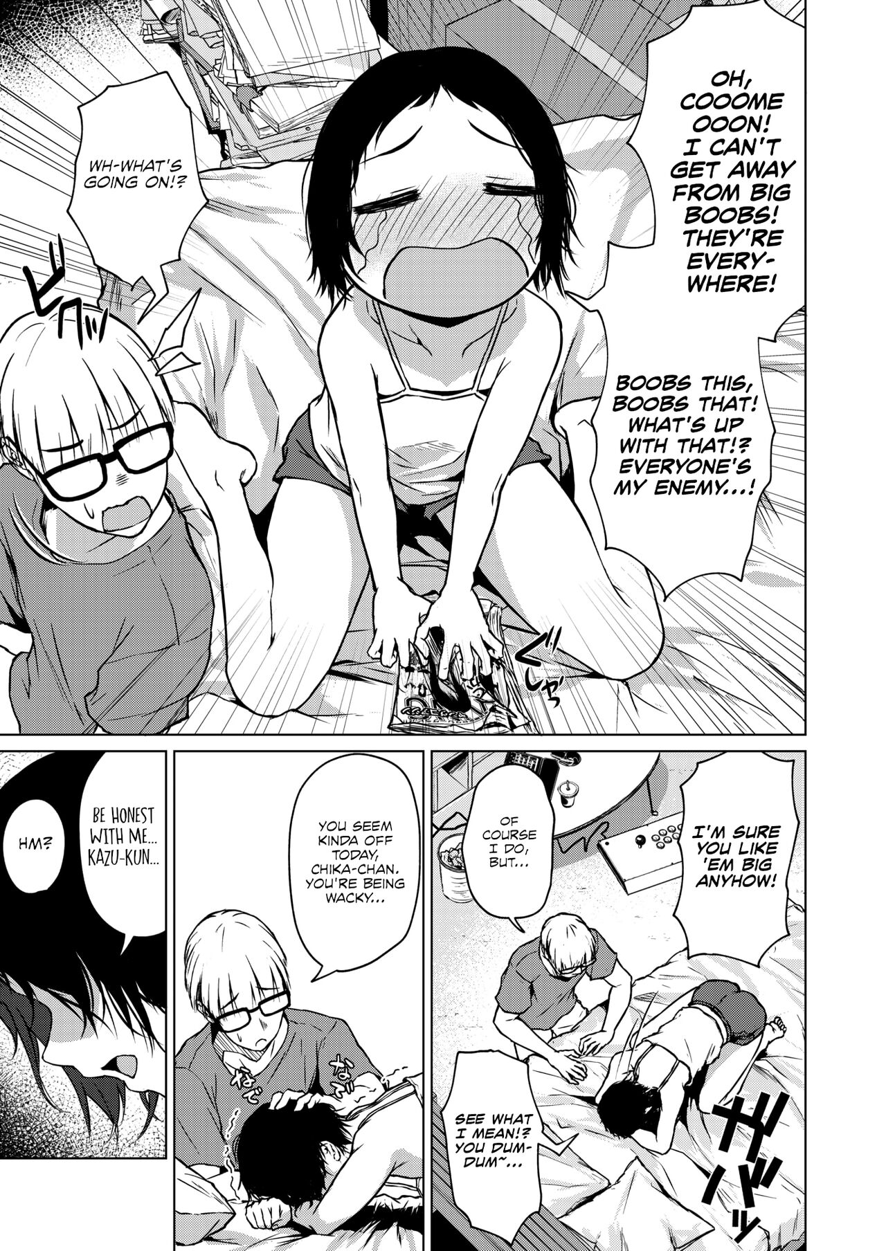 Chiisakute Ookina Mune no Uchi | Among Small and Big Chests page 9 full