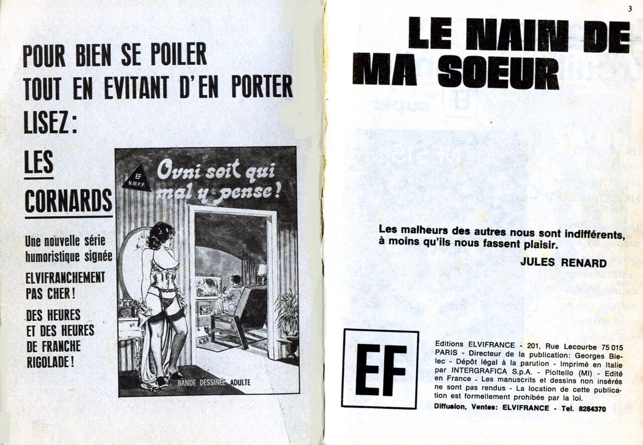 PFA - Elvifrance - Satires #26 Le nain de ma sœur - B : La tête à l'envers page 2 full