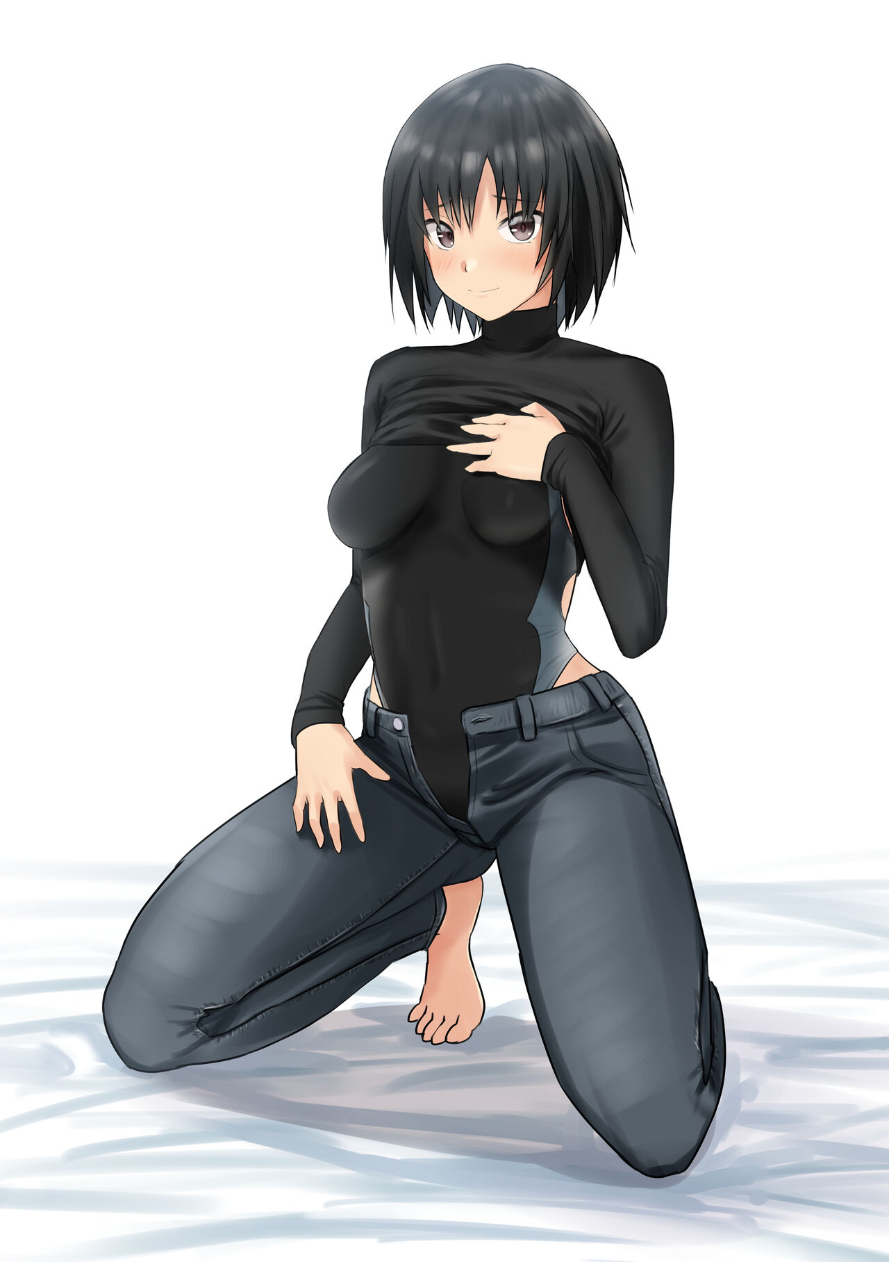 -Tenchi Amagami - Nanasaki Ai Turtleneck, Jeans, Swimwear, Lingerie page 2 full