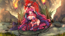 The Oath of The Dark Magic Queen CG