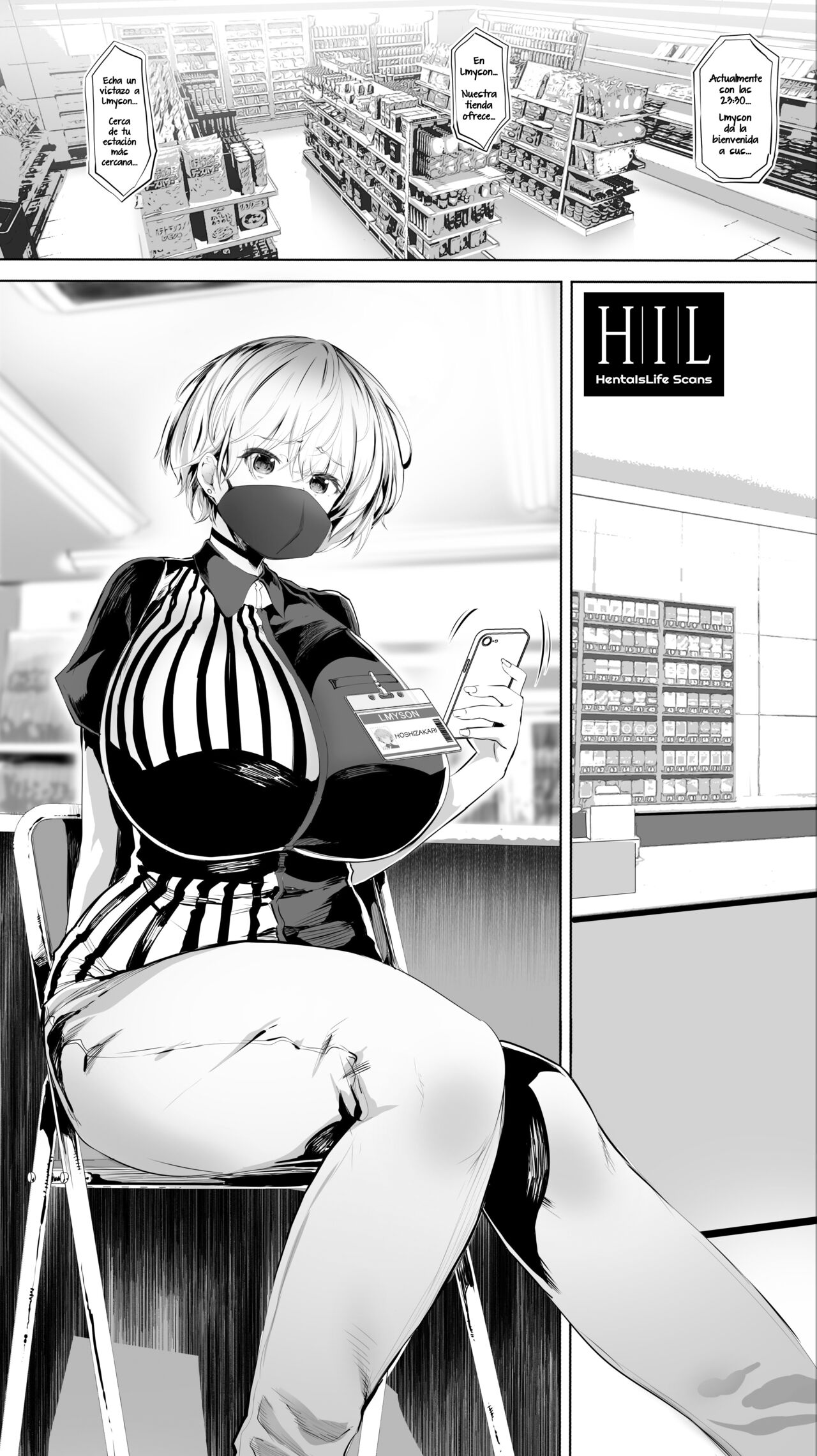 Jimoto no Hame Tomo. "Shin'ya no konbini ten'in A" | La Amiga Sexual de mi Ciudad Natal. "El Caso de la Empleada A de la Tienda en el Turno de Noche" page 6 full