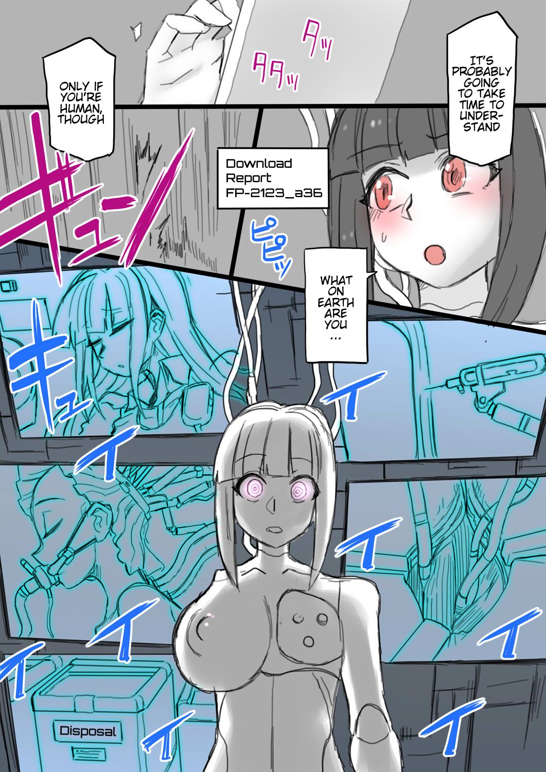 Ottorishita Chohatsu Kurokami no Onna Keisatsukan ga Sekusaroido ni Kaizosareru | A Gentle Long Black Haired Female Police Officer is Remodelled into a Sexaroid page 3 full