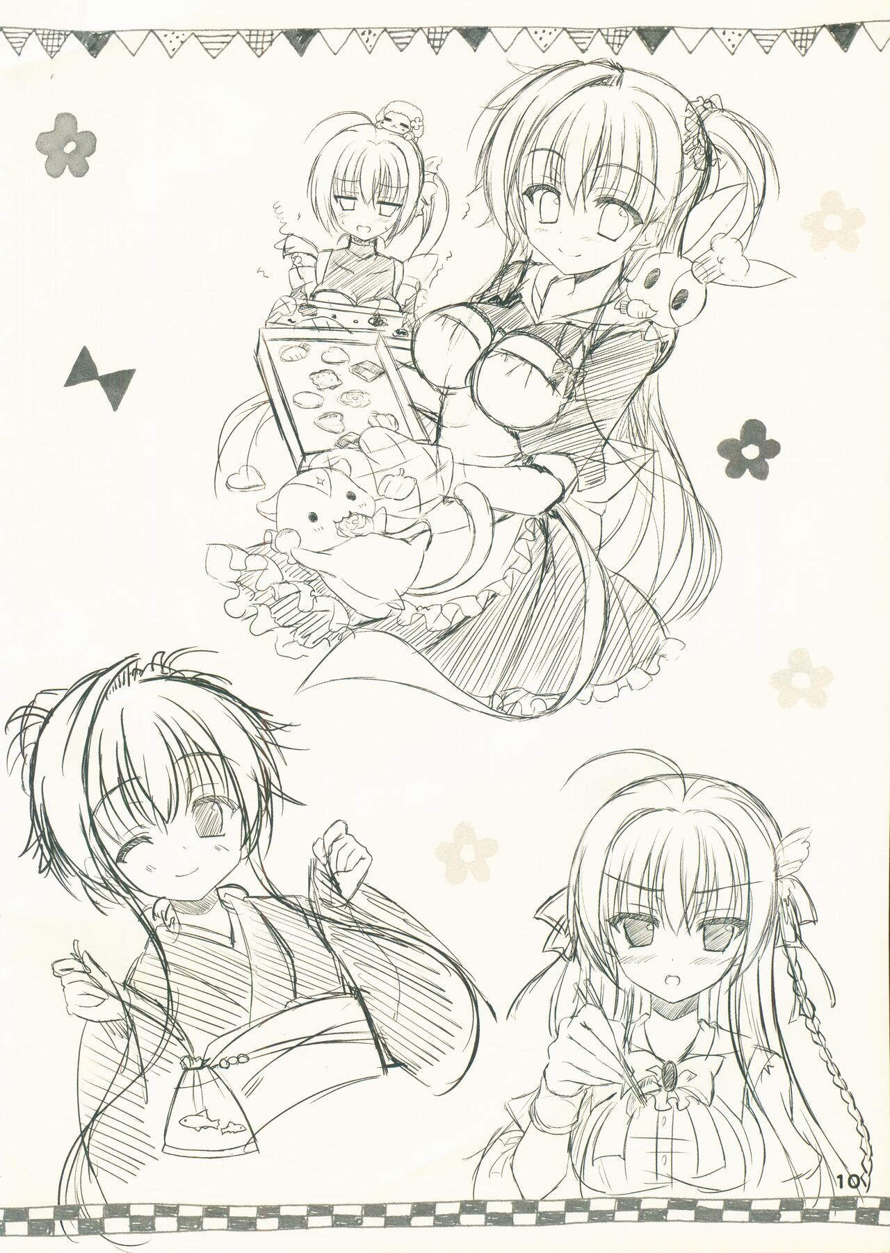 Kin-iro Loveriche Roughs Book page 10 full