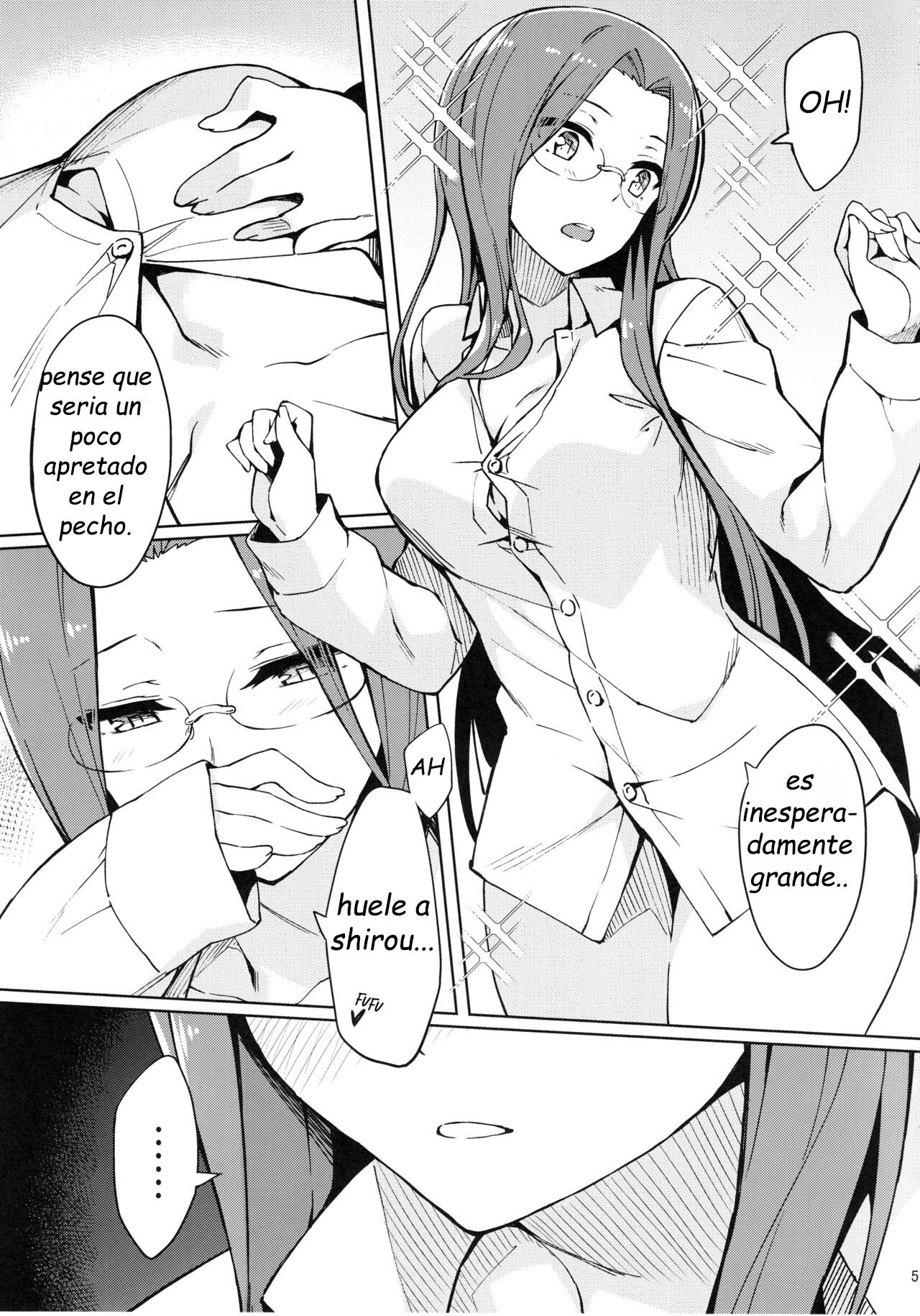 Rider-san to Hadawai. | Rider and naked white shirt. page 6 full