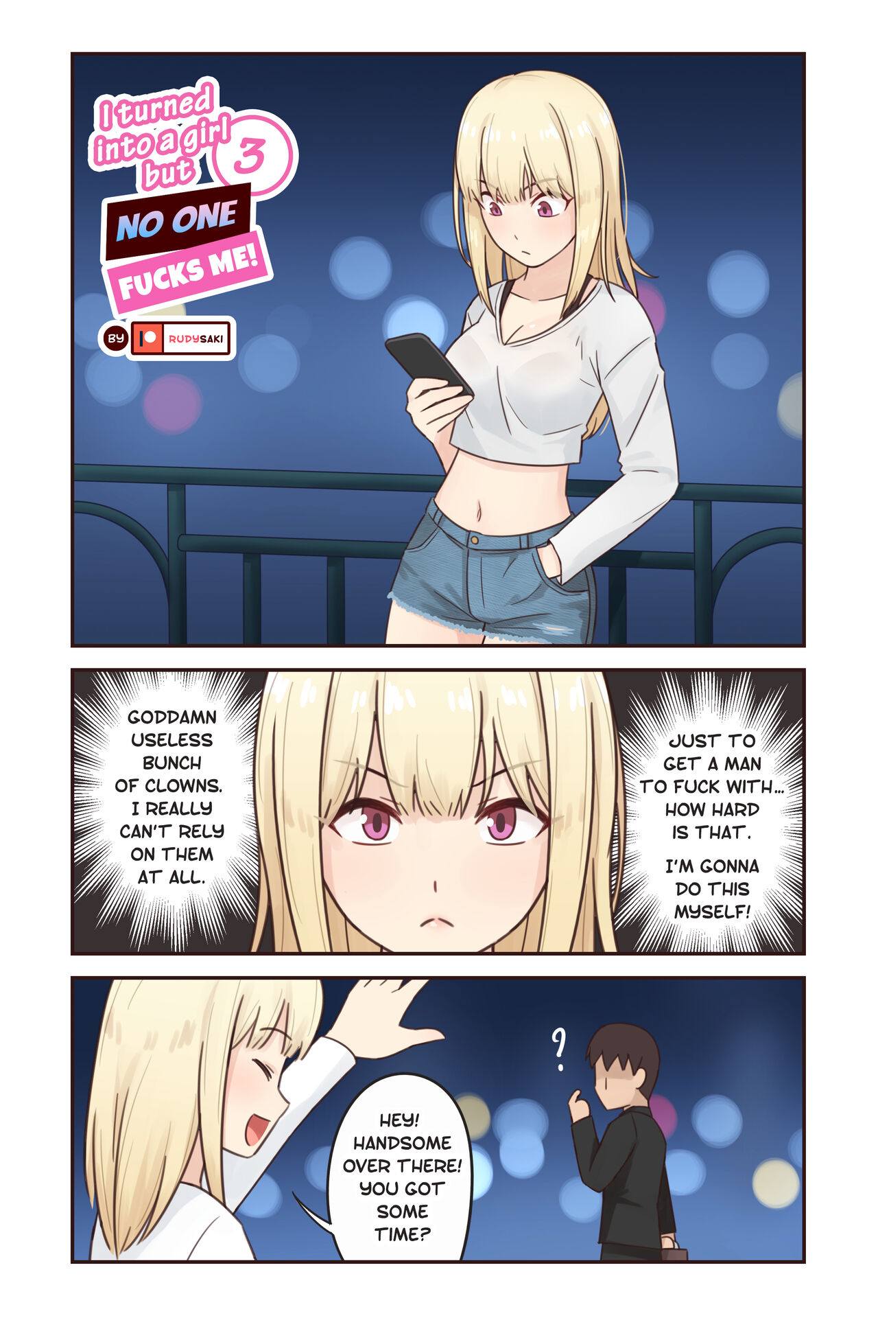 I turned into a girl but NO ONE fucks me #3 page 1 full