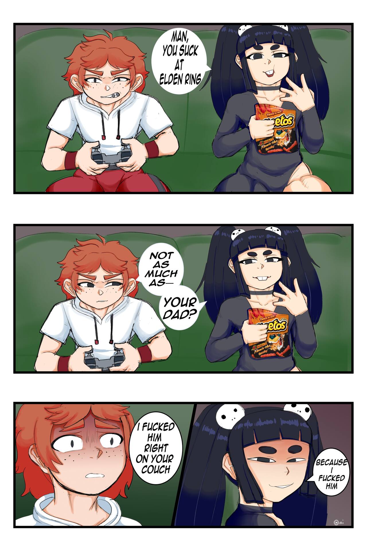 Fanart for Blackwhiplash page 1 full
