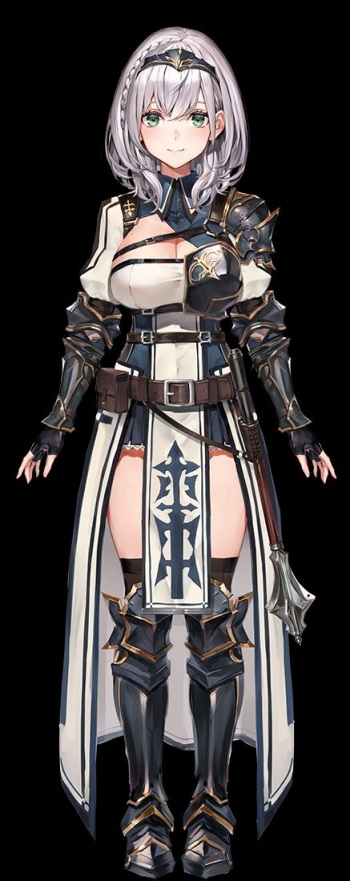 Shirogane Noel nude model cover