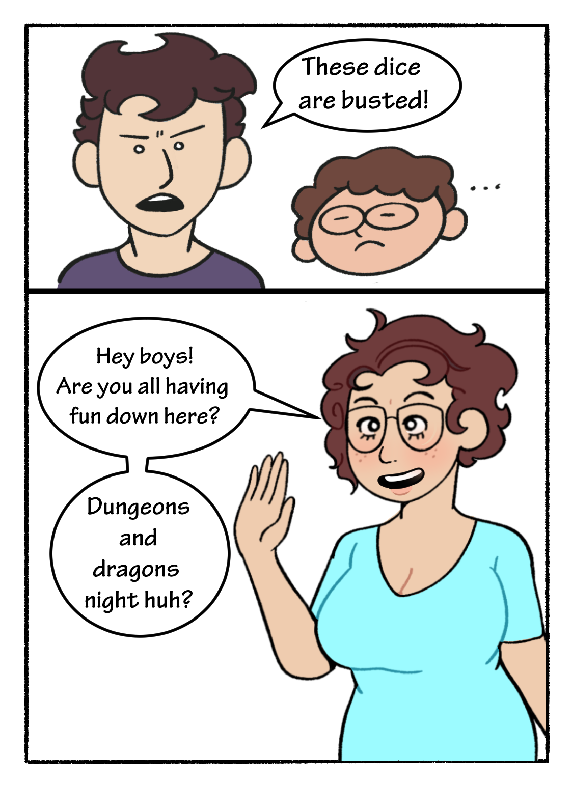 Hey! Don't Interrupt Our DND Campaign! page 3 full