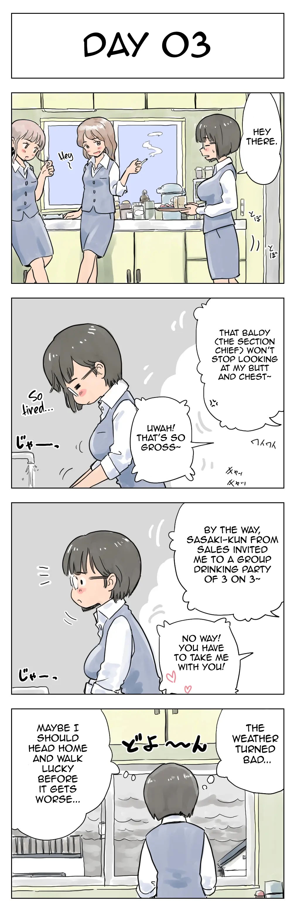 100-Nichigo Ni Aiken To Sex Suru Jimi Kyonyuu Megane-Chan page 4 full
