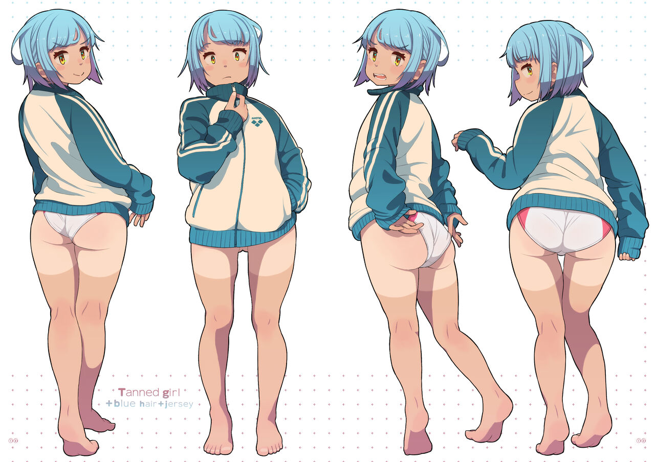 Tanned Girl Blue Hair #2 page 10 full